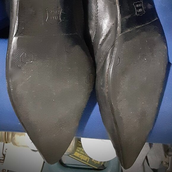 Gianfranco Ferré Black Leather Midcalf Boot - Picture 10 of 11